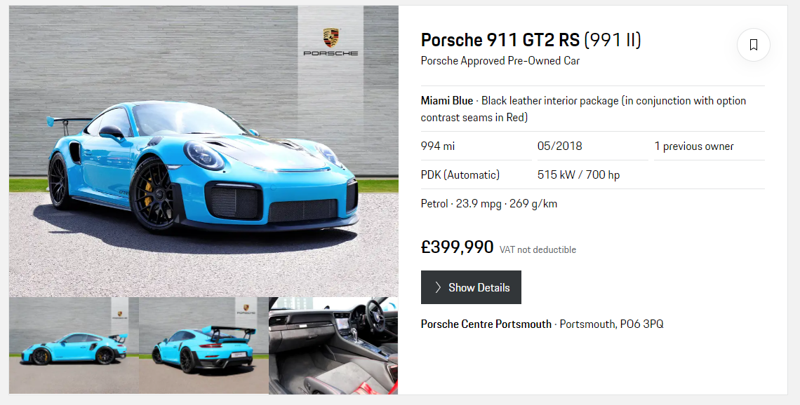 Porsche 911 GT2 RS 991 Forsale Porsche 911 GT2 RS 991 Forsale