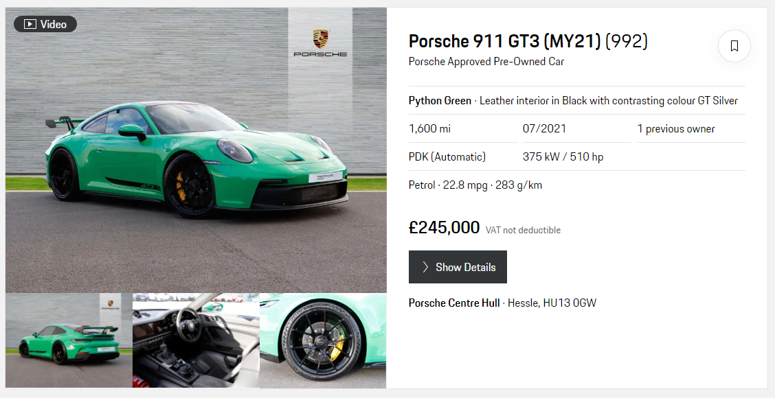 Porsche 911 GT3 992 For Sale Porsche 911 GT3 992 For Sale