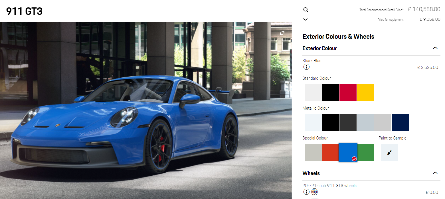 Porsche 911 GT3 Shark Blue Modified New cost Porsche 911 GT3 Shark Blue Modified New cost